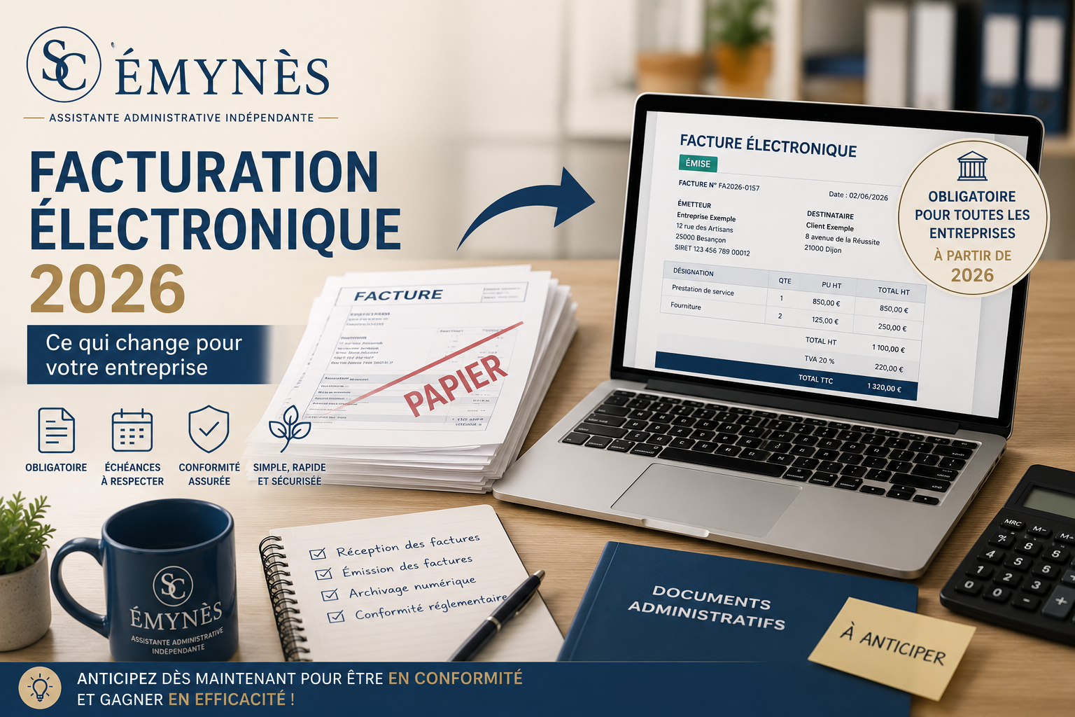 Facturation électronique : ce qui change au 1er septembre 2026 pour votre entreprise Facture électronique 2026